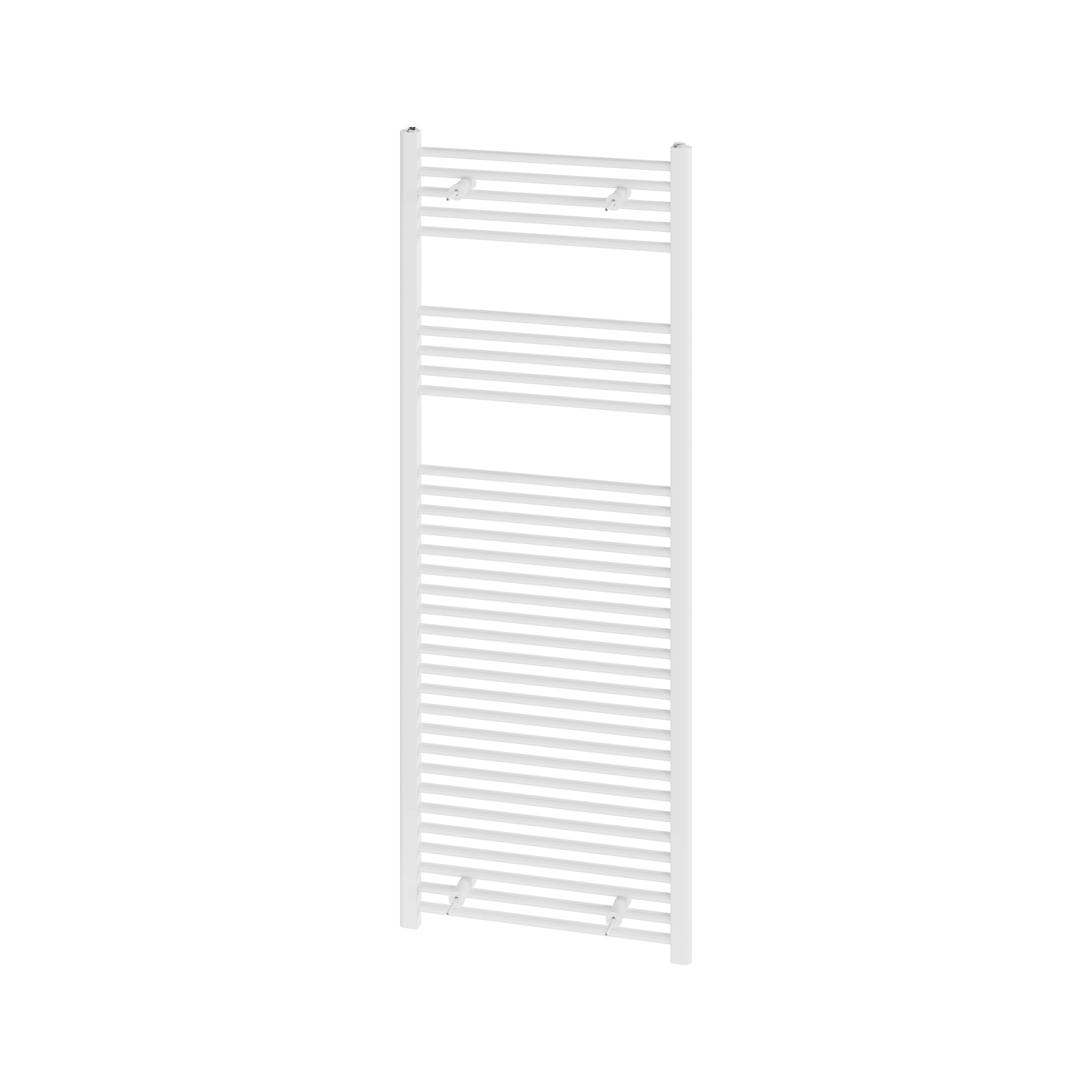 Flomasta Flat, White Vertical Flat Towel radiator (W)600mm x (H)1600mm
