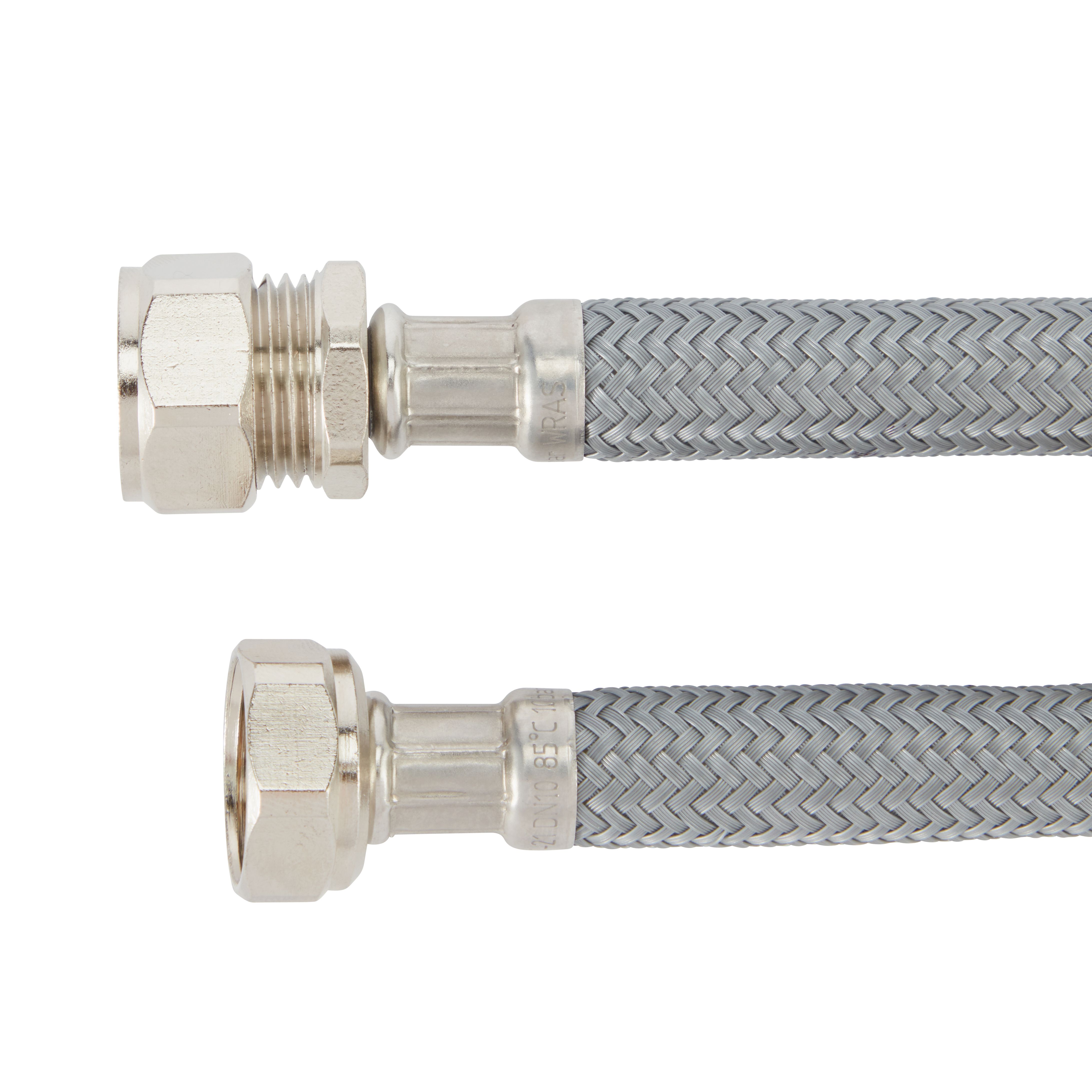 Flomasta Grey Flexible Hose ½" (L)1.5m 10mm x (Dia)14.5mm 22L/min