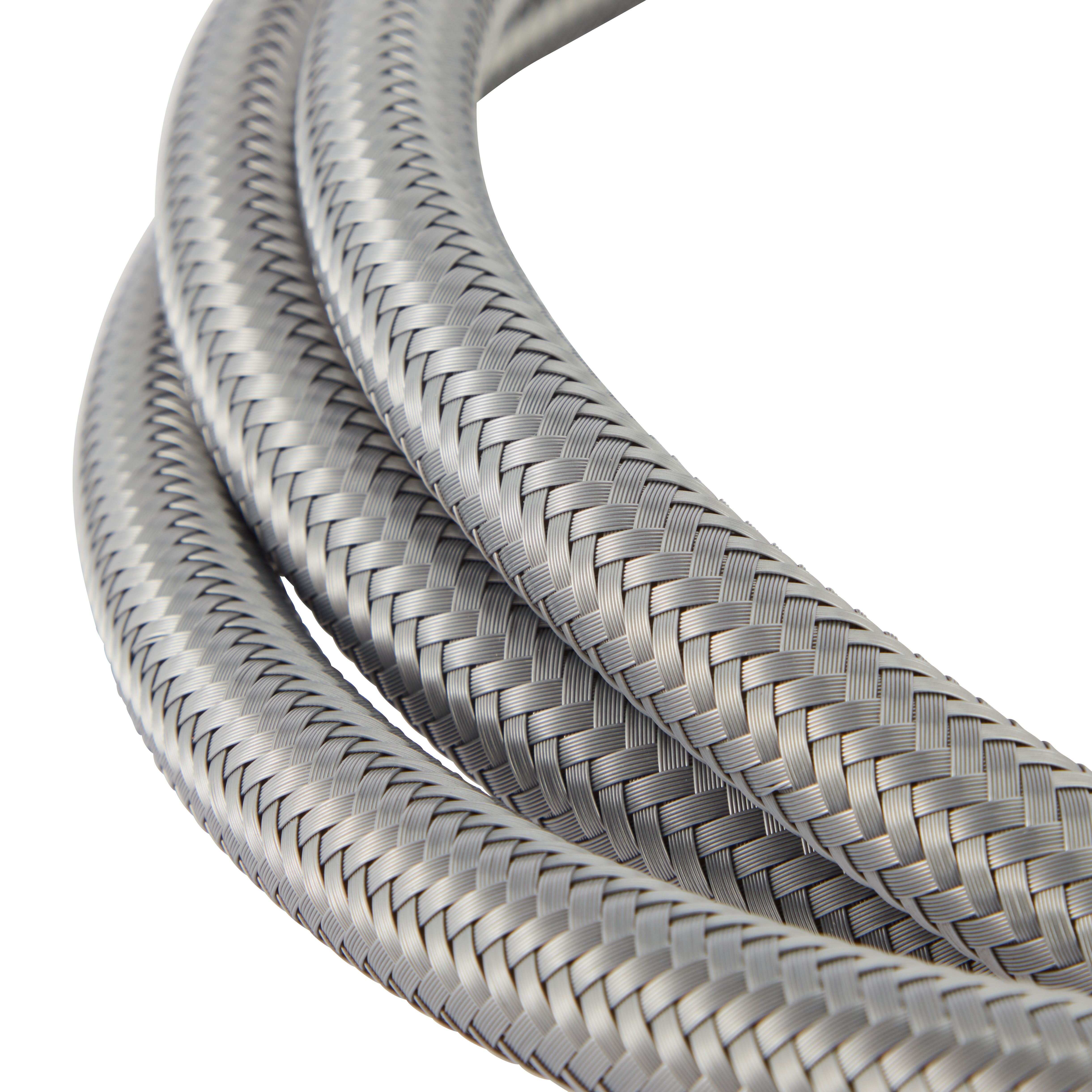 Flomasta Grey Flexible Hose ¾" (L)1m 10mm x (Dia)14.5mm 25L/min