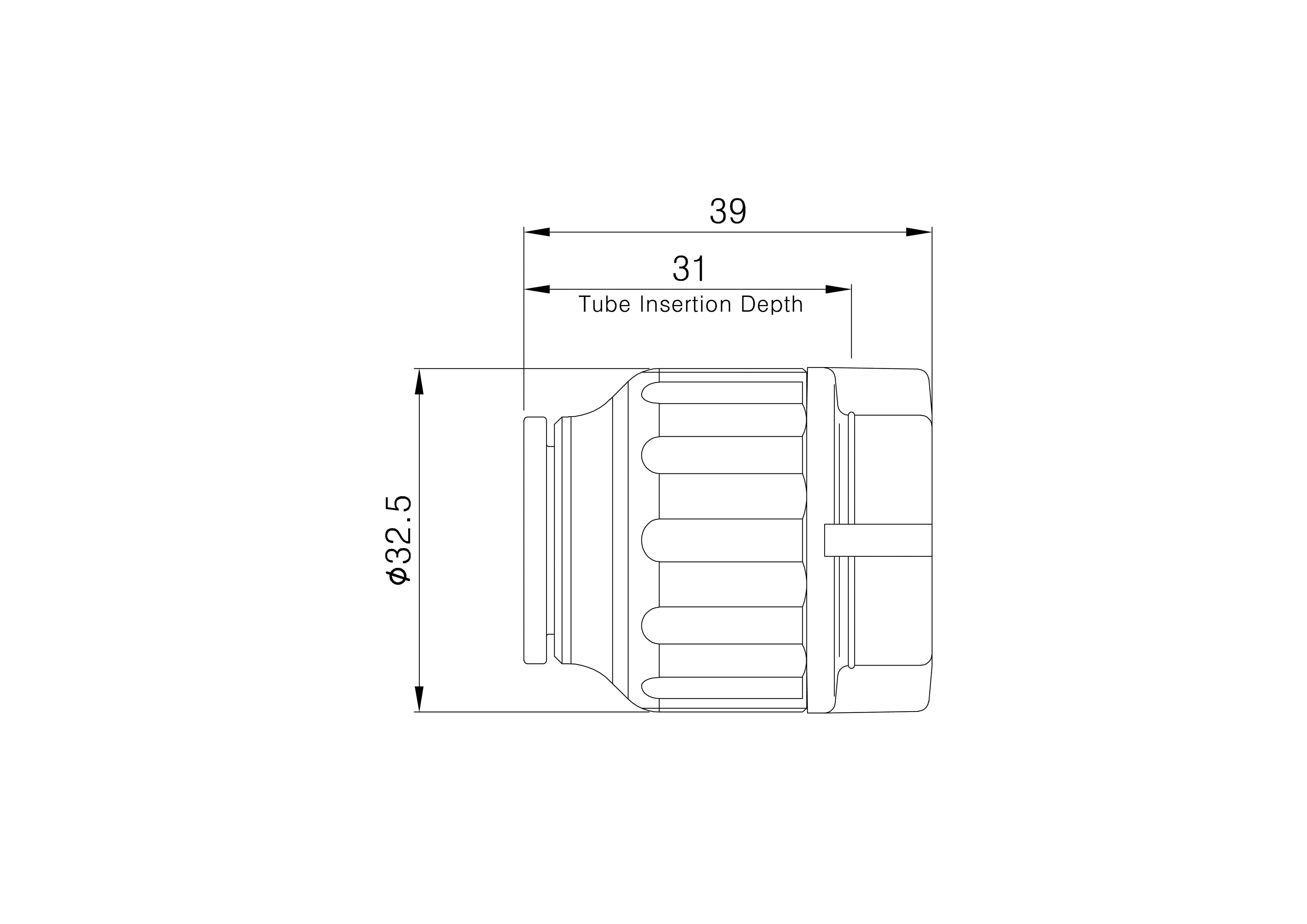 Flomasta PE-X Push-fit Stop end (Dia)15mm (Dia)33mm, Pack of 10