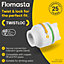 Flomasta PE-X Push-fit Stop end (Dia)15mm (Dia)33mm, Pack of 2