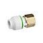 Flomasta Reducing Pipe fitting adaptor (Dia)15mm (Dia)19.05mm x ¾"