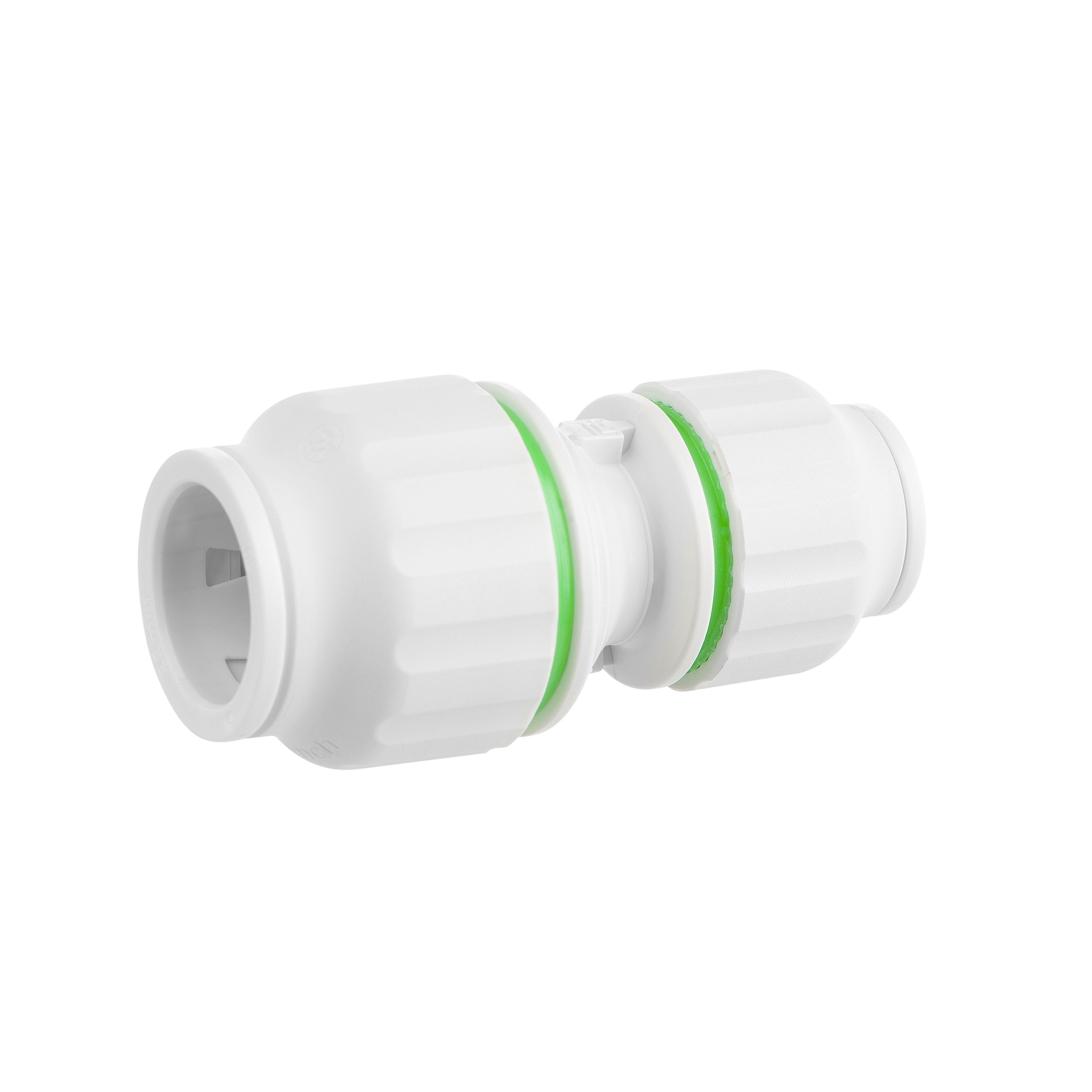 Flomasta Reducing Pipe fitting coupler (Dia)22mm (Dia)15mm, Pack of 2