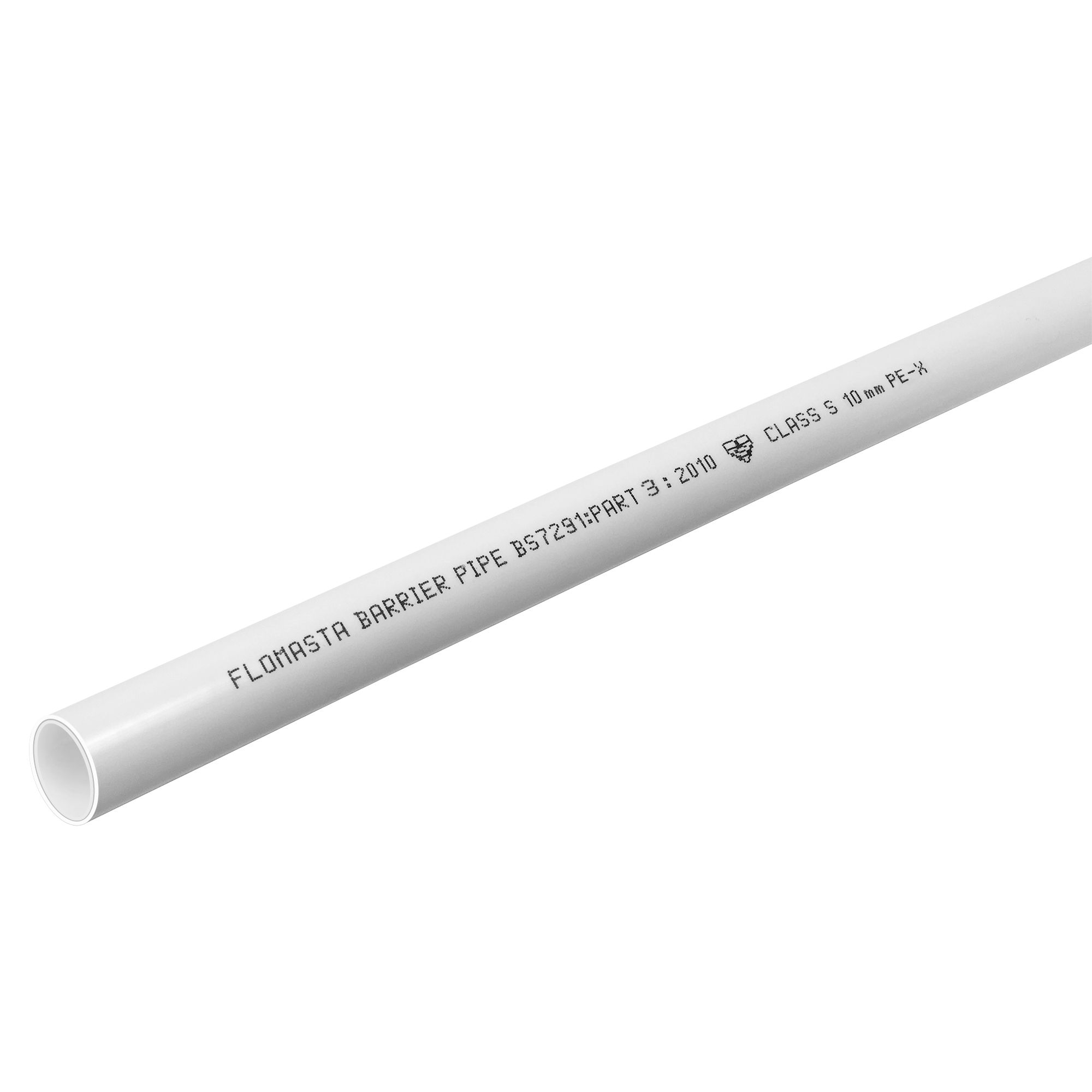 Flomasta White Cross-linked polyethylene (PE-X) Push-fit Barrier pipe (L)50m (Dia)10mm