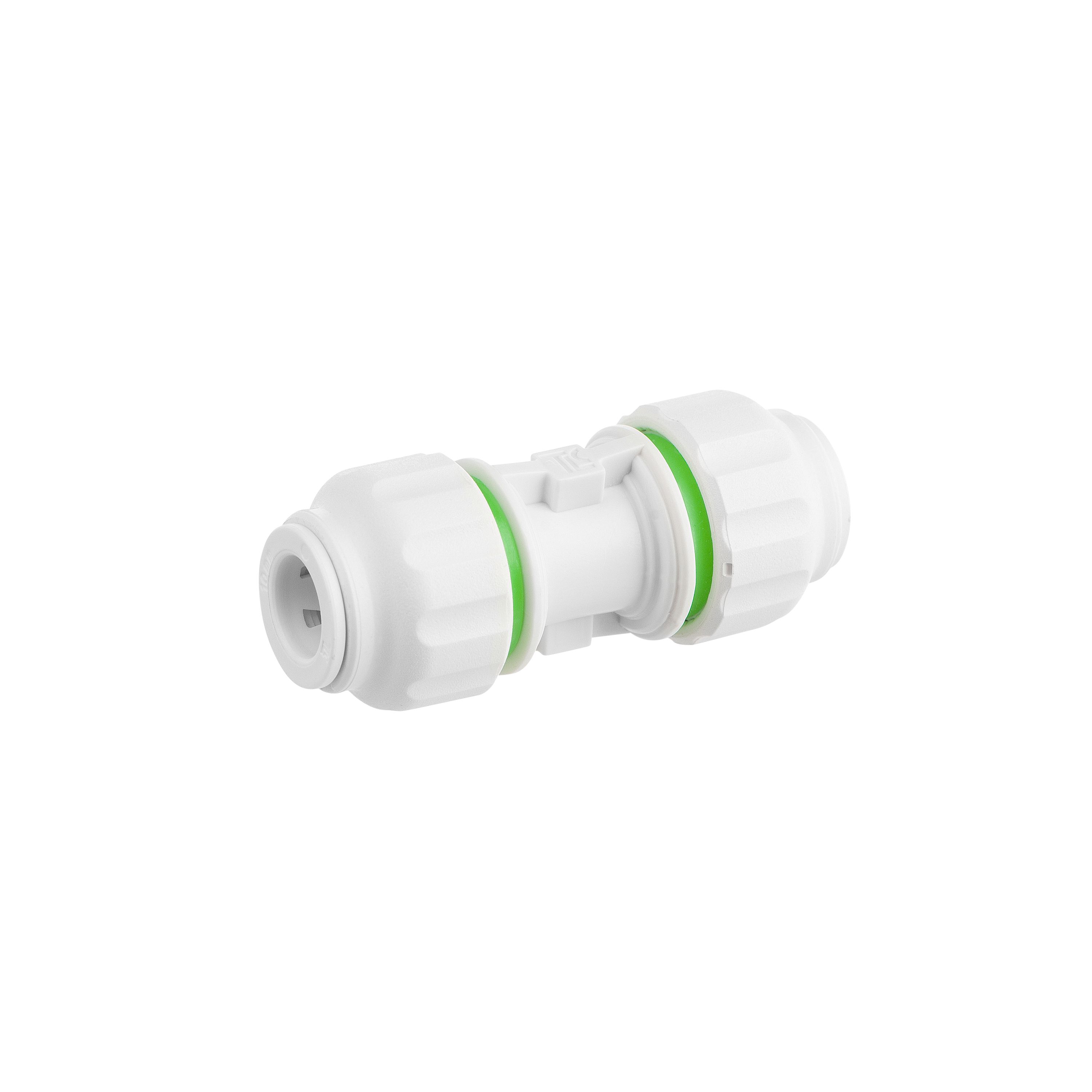 Flomasta White Equal Pipe fitting coupler (L)59mm