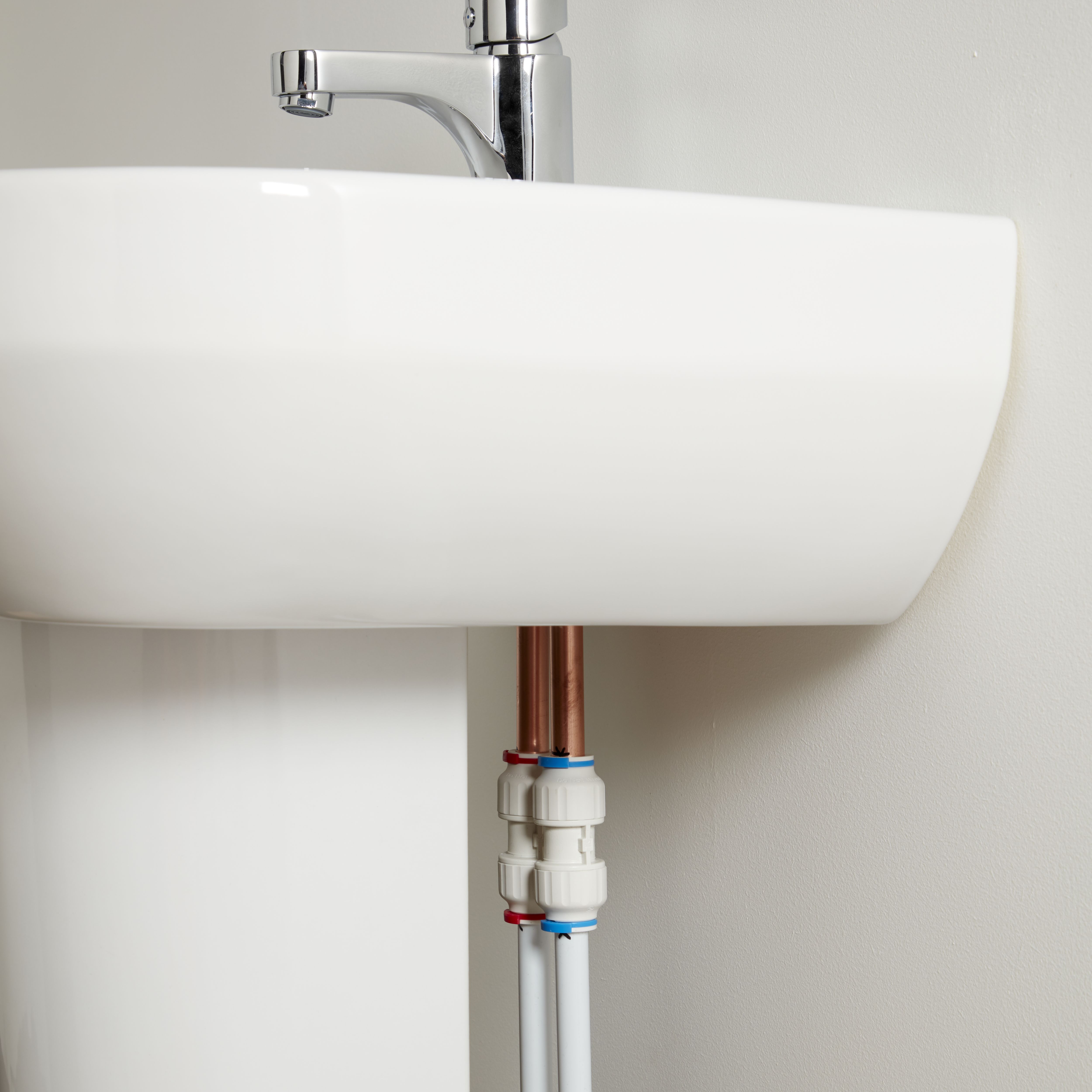 Flomasta White Equal Pipe fitting coupler (L)59mm