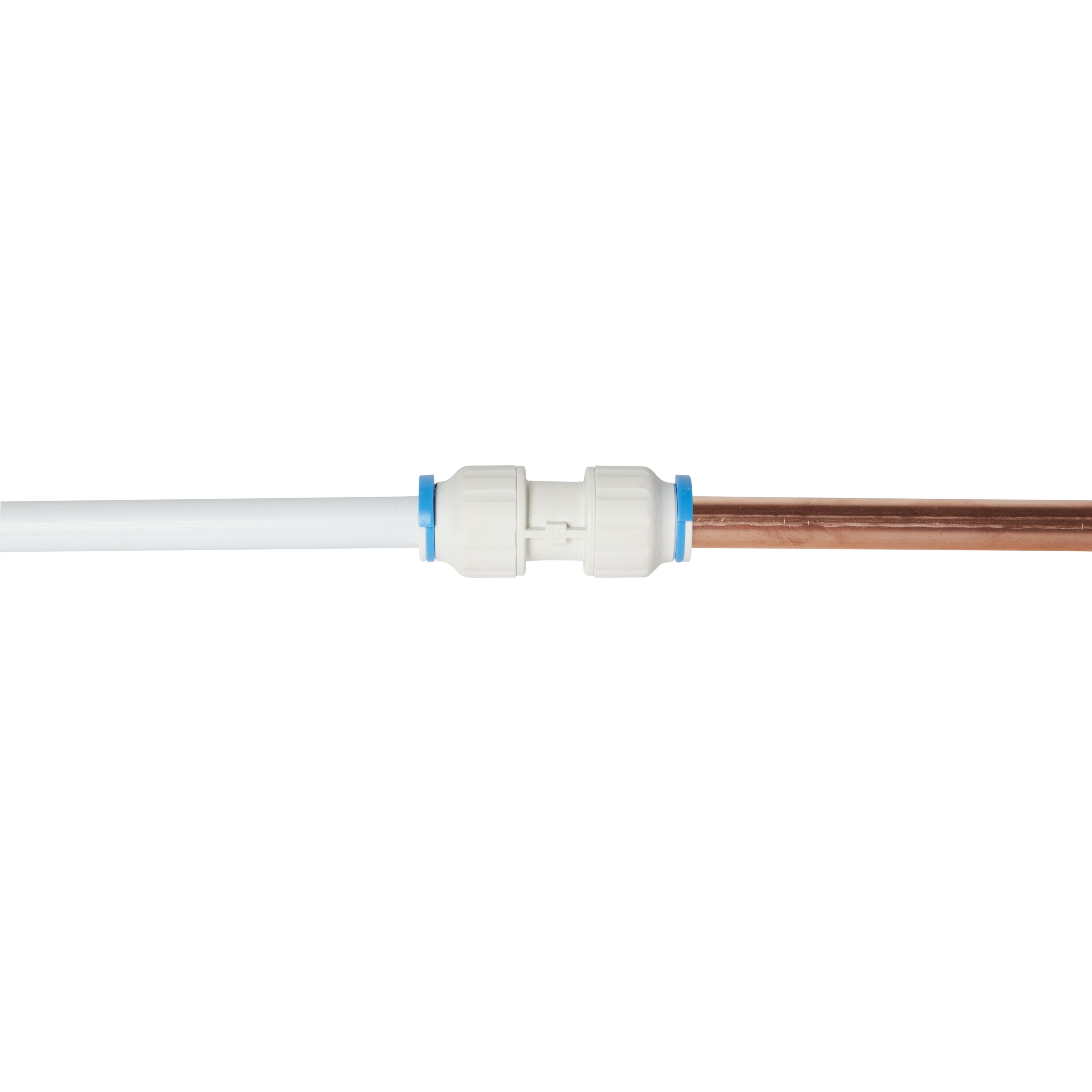 Flomasta White Equal Pipe fitting coupler (L)59mm