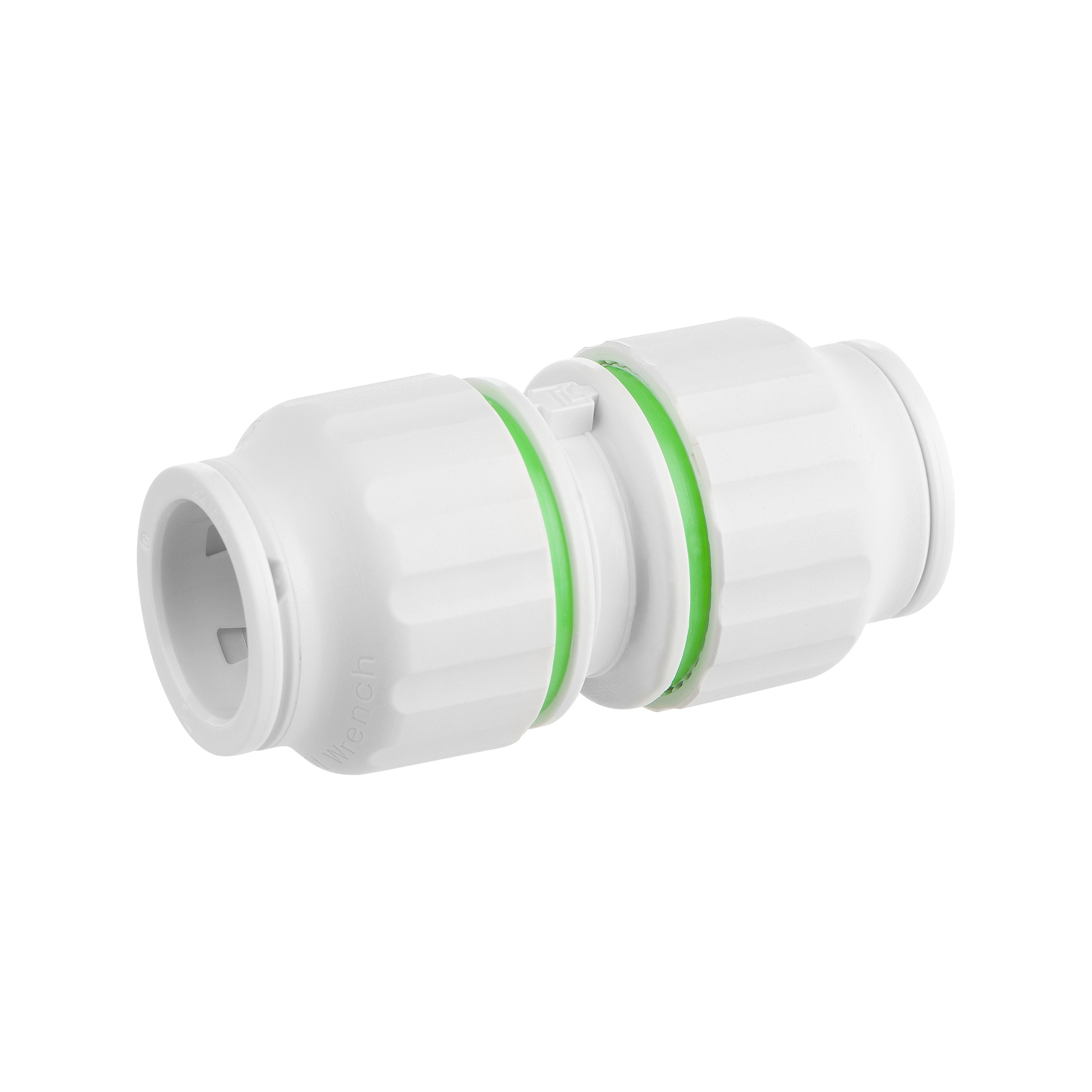 Flomasta White Equal Pipe fitting coupler (L)77mm, Pack of 5