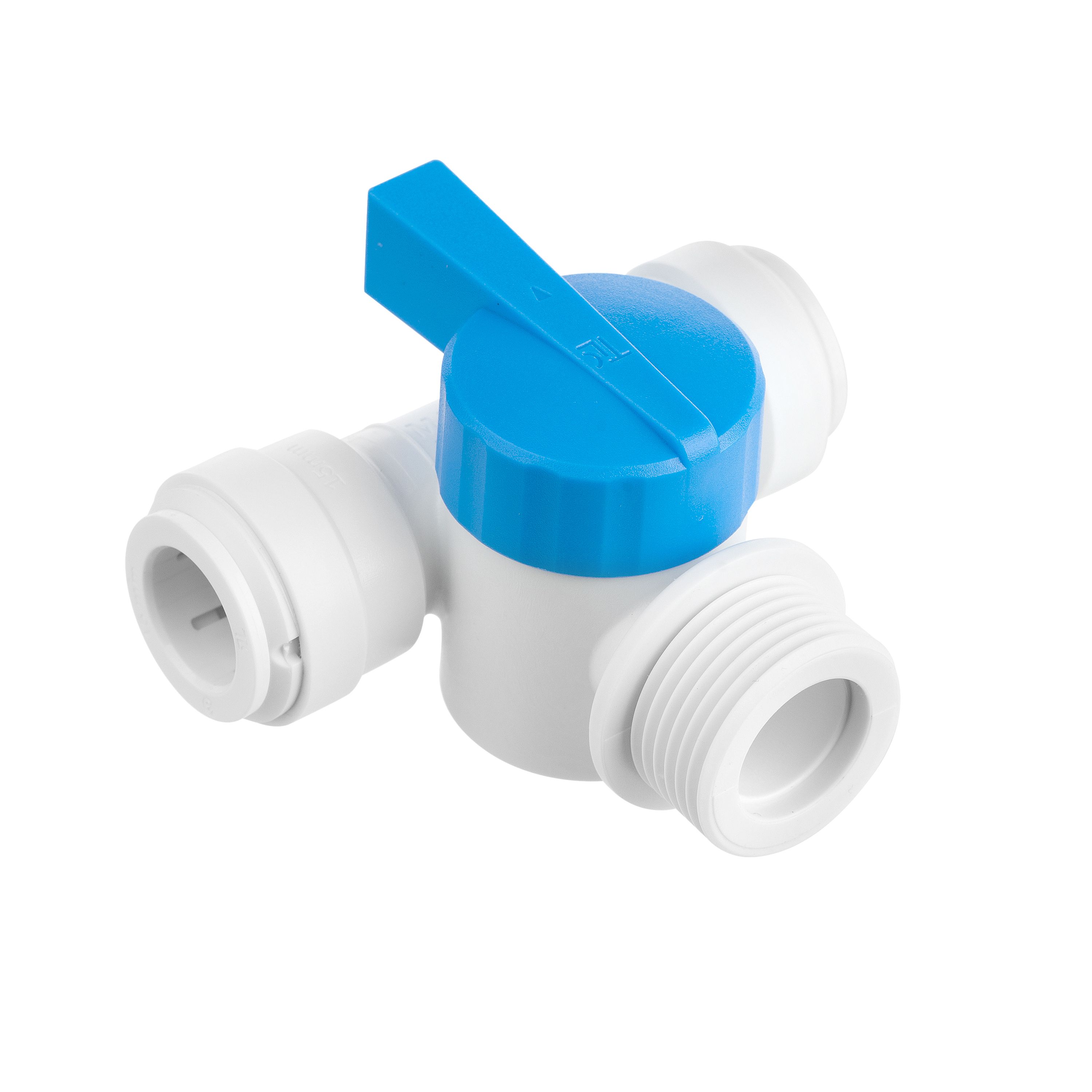 Flomasta White Pipe tee (Dia)15mm x 15mm x 19mm