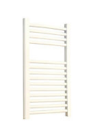 Flomasta White Towel warmer (W)400mm x (H)700mm
