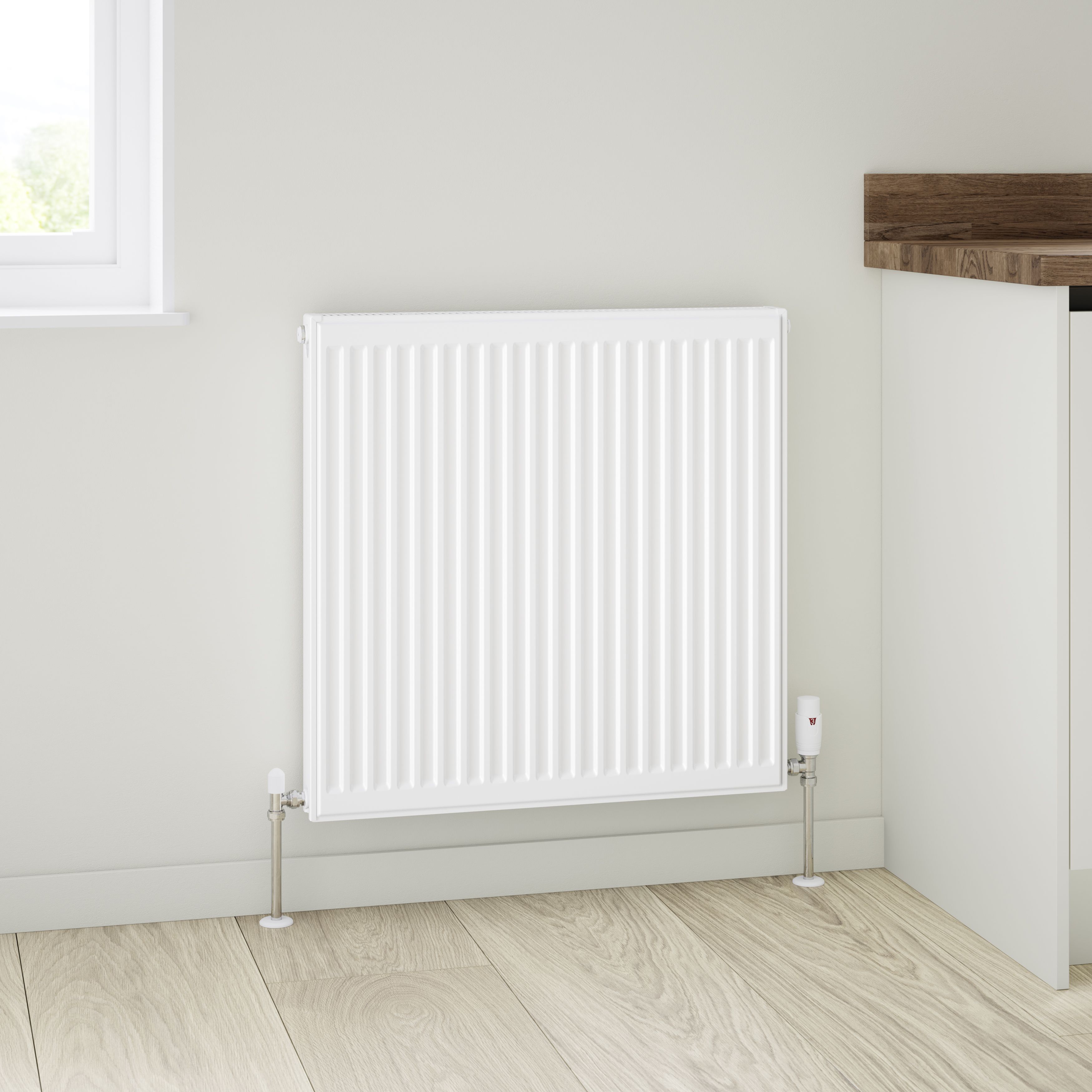 Flomasta White Type 11 Single Panel Radiator, (W)700mm x (H)700mm
