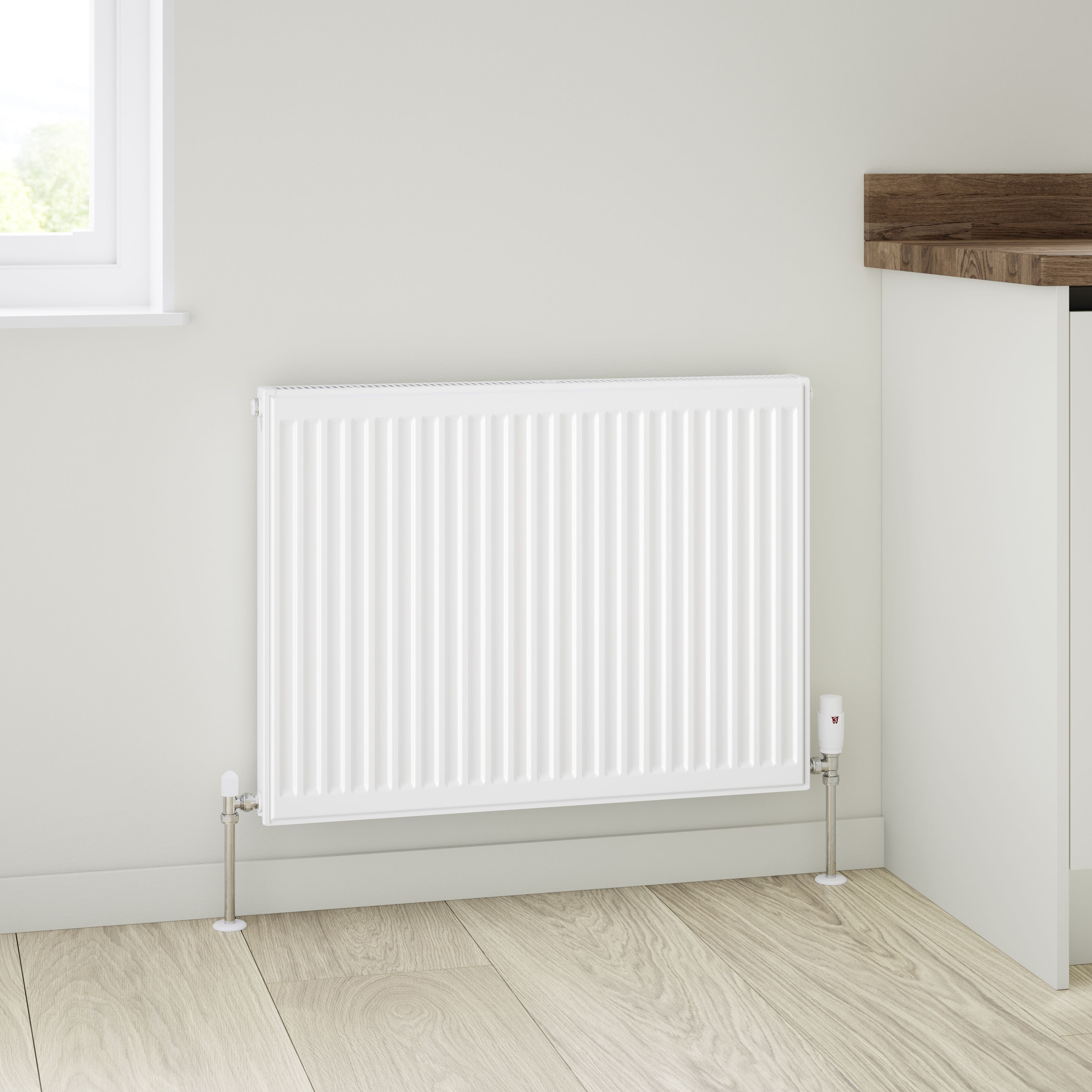 Flomasta White Type 11 Single Panel Radiator, (W)800mm x (H)600mm 