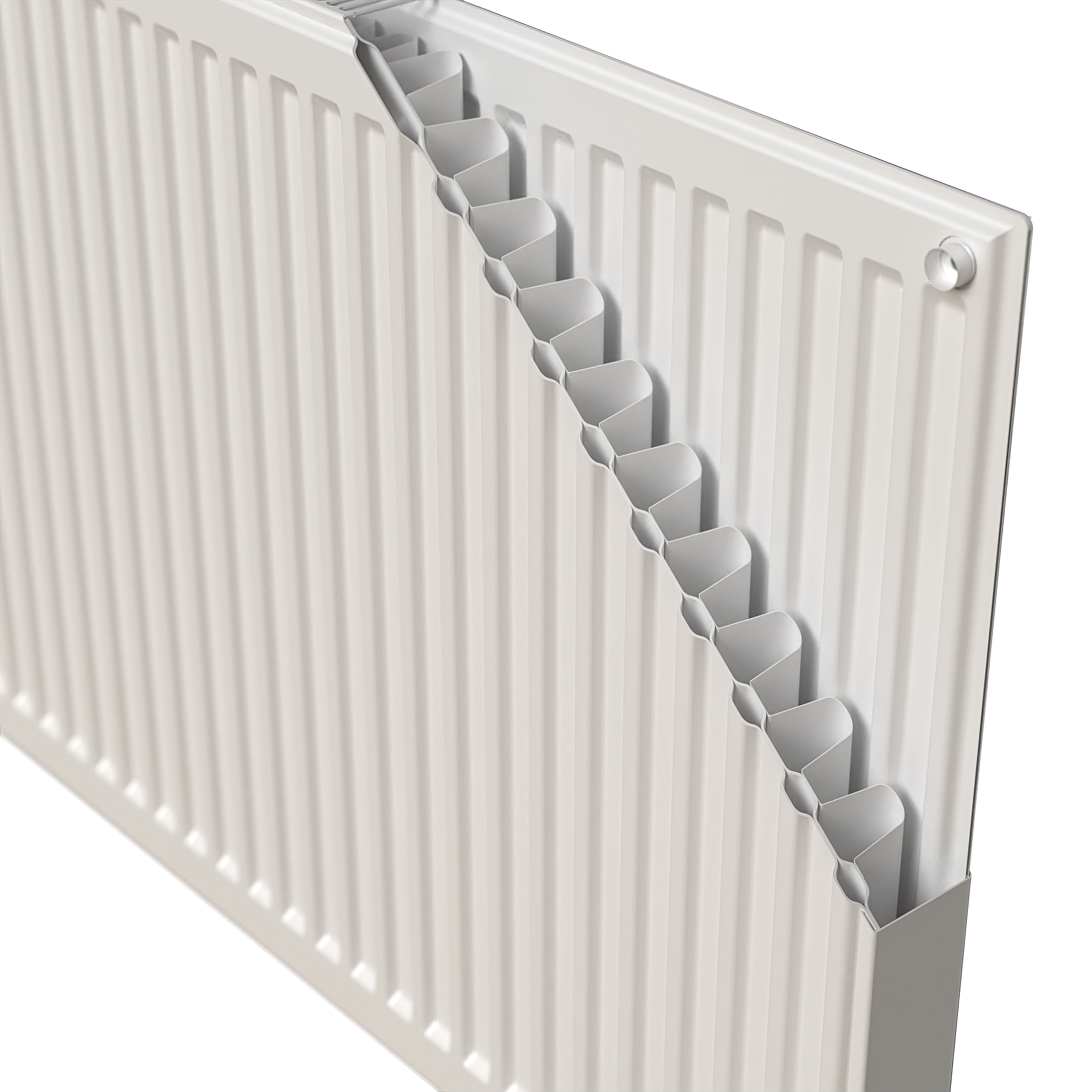 Flomasta White Type 21 Double Panel Radiator, (W)800mm x (H)600mm 
