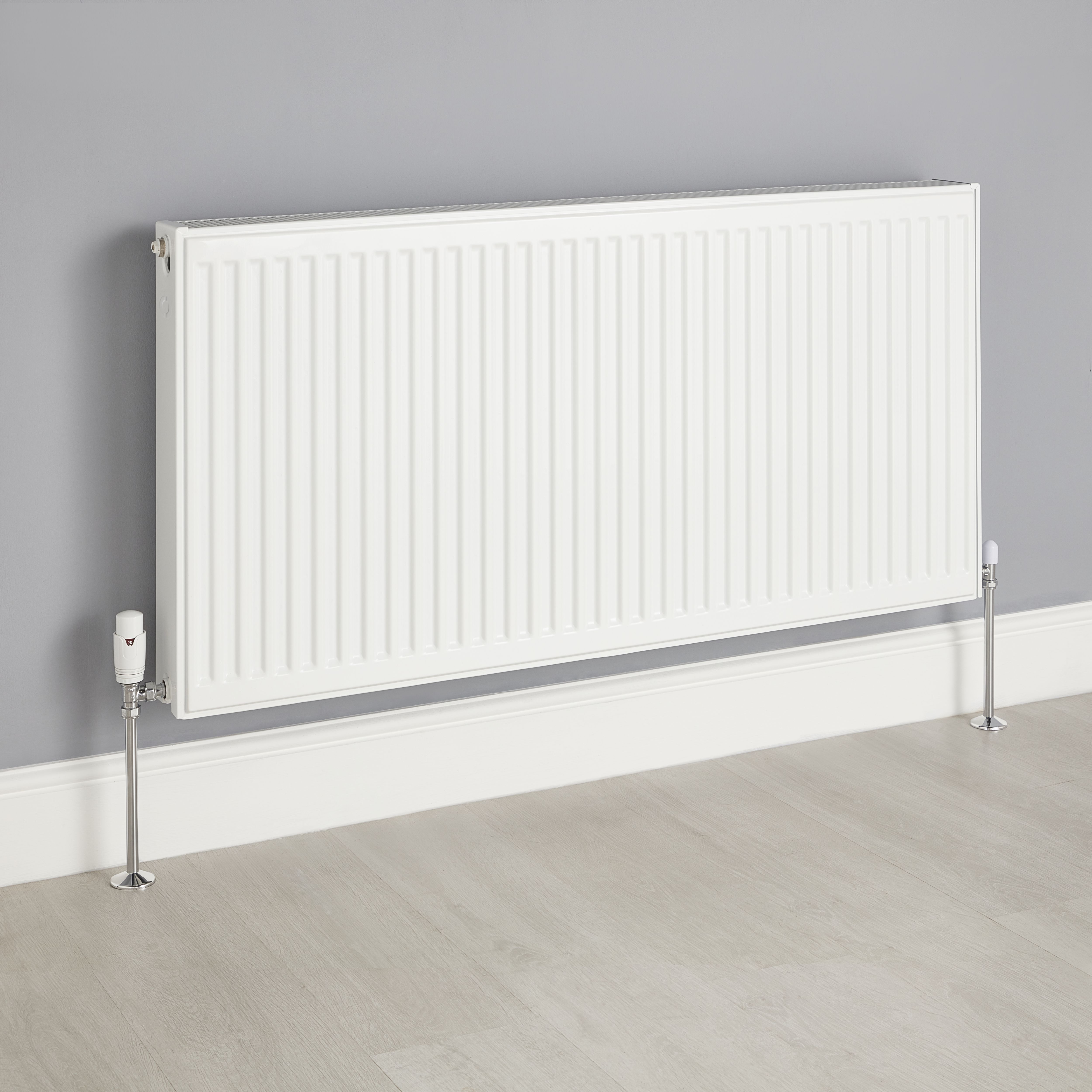 Flomasta White Type 22 Double Panel Radiator, (W)1200mm x (H)600mm