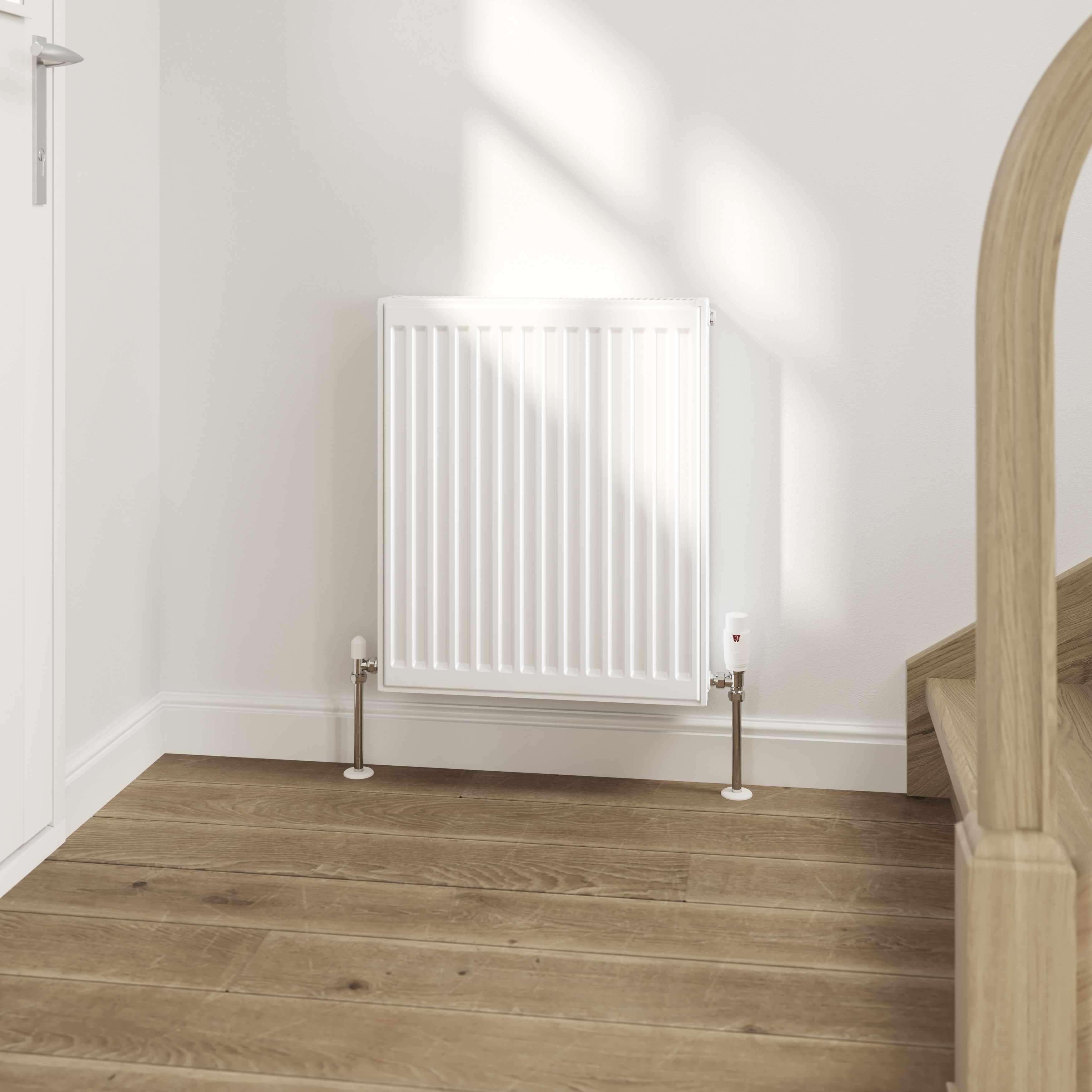 Flomasta White Type 22 Double Panel Radiator, (W)500mm x (H)600mm