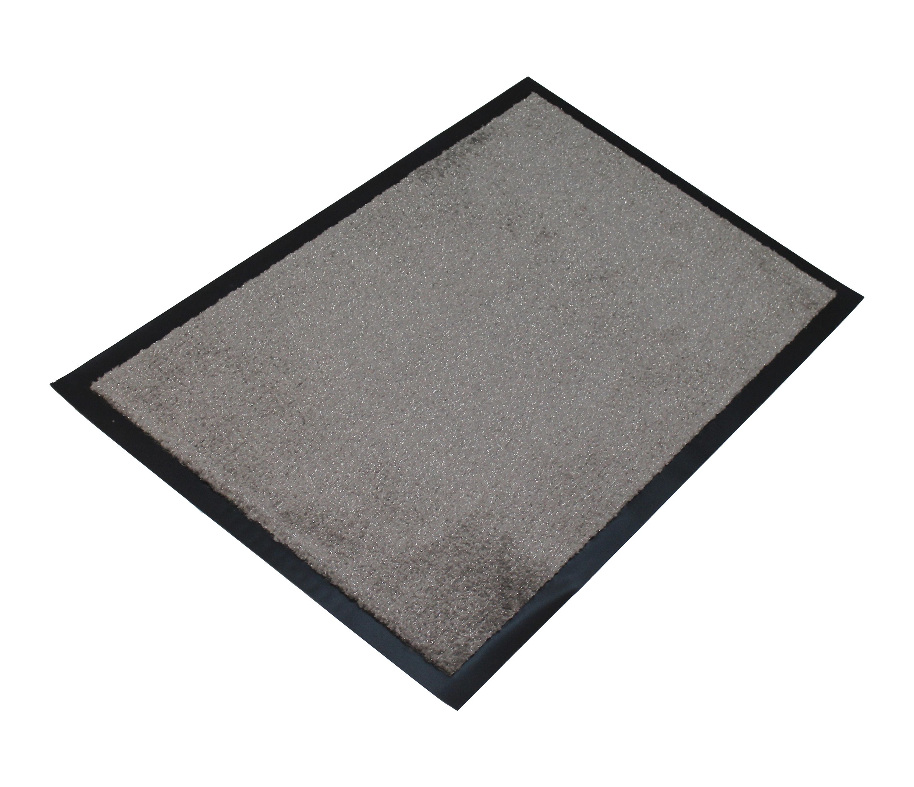 Flooring Grey Plain Door mat, 75cm x 50cm