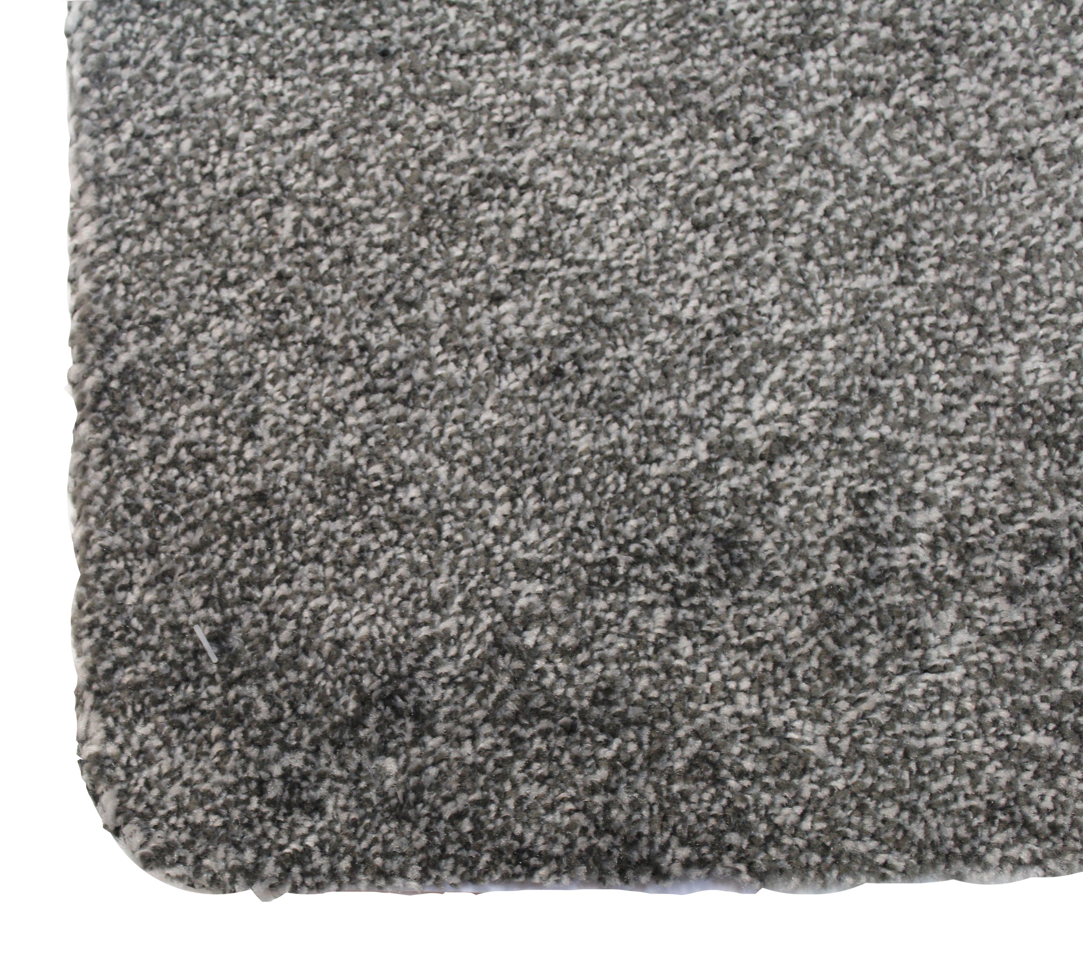 Flooring Grey Plain Door mat, 75cm x 50cm