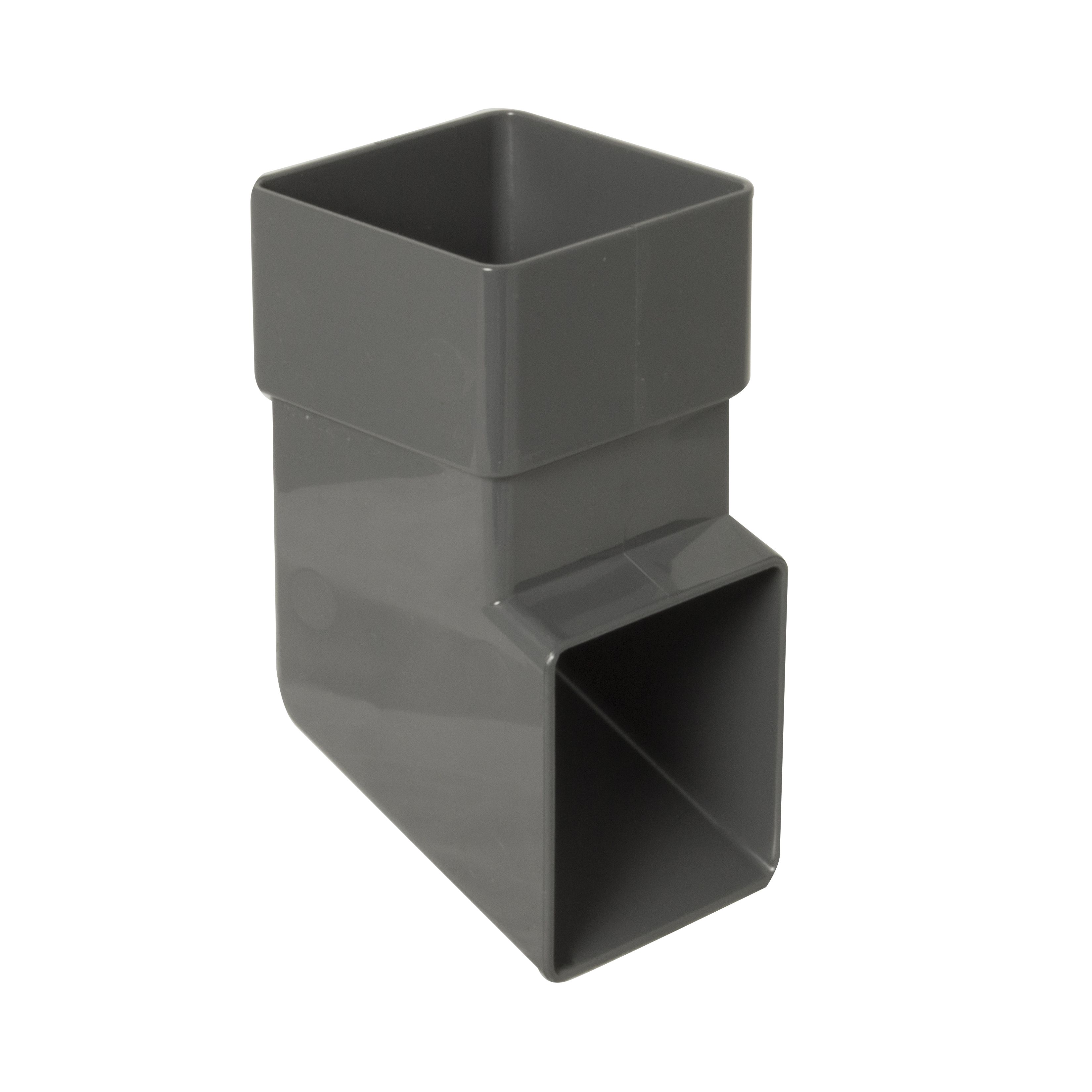 FloPlast Anthracite grey Square Gutter shoe (L)139mm