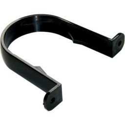 FloPlast Black Half round Gutter clip (L)113mm (Dia)68mm