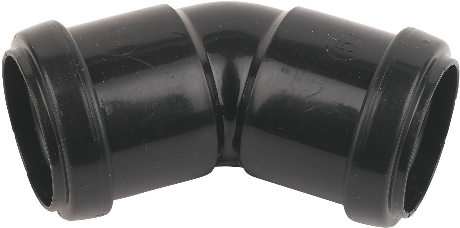 FloPlast Black Push-fit 45° Waste pipe Bend (Dia)32mm