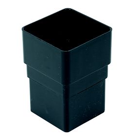 FloPlast Black Square Gutter socket (Dia)65mm
