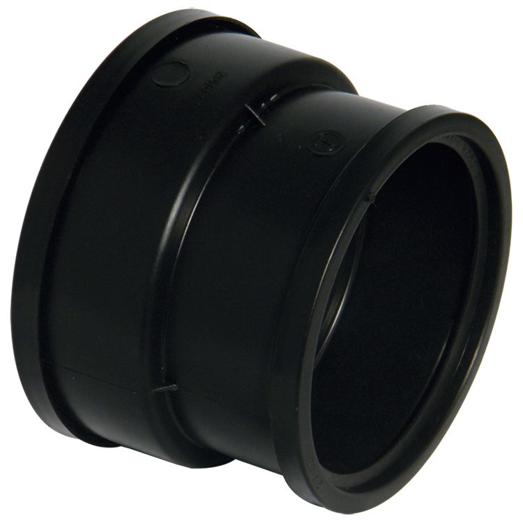 FloPlast Black Underground drainage Waste pipe adaptor, (Dia)110mm