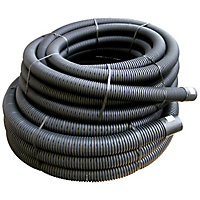 FloPlast Black Waste pipe, (L)25m (Dia)100mm