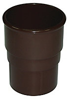 FloPlast Brown Round Gutter socket (Dia)68mm