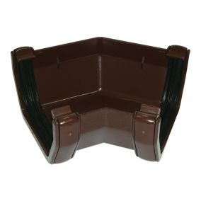 FloPlast Brown Square 135° Gutter angle, (Dia)114mm