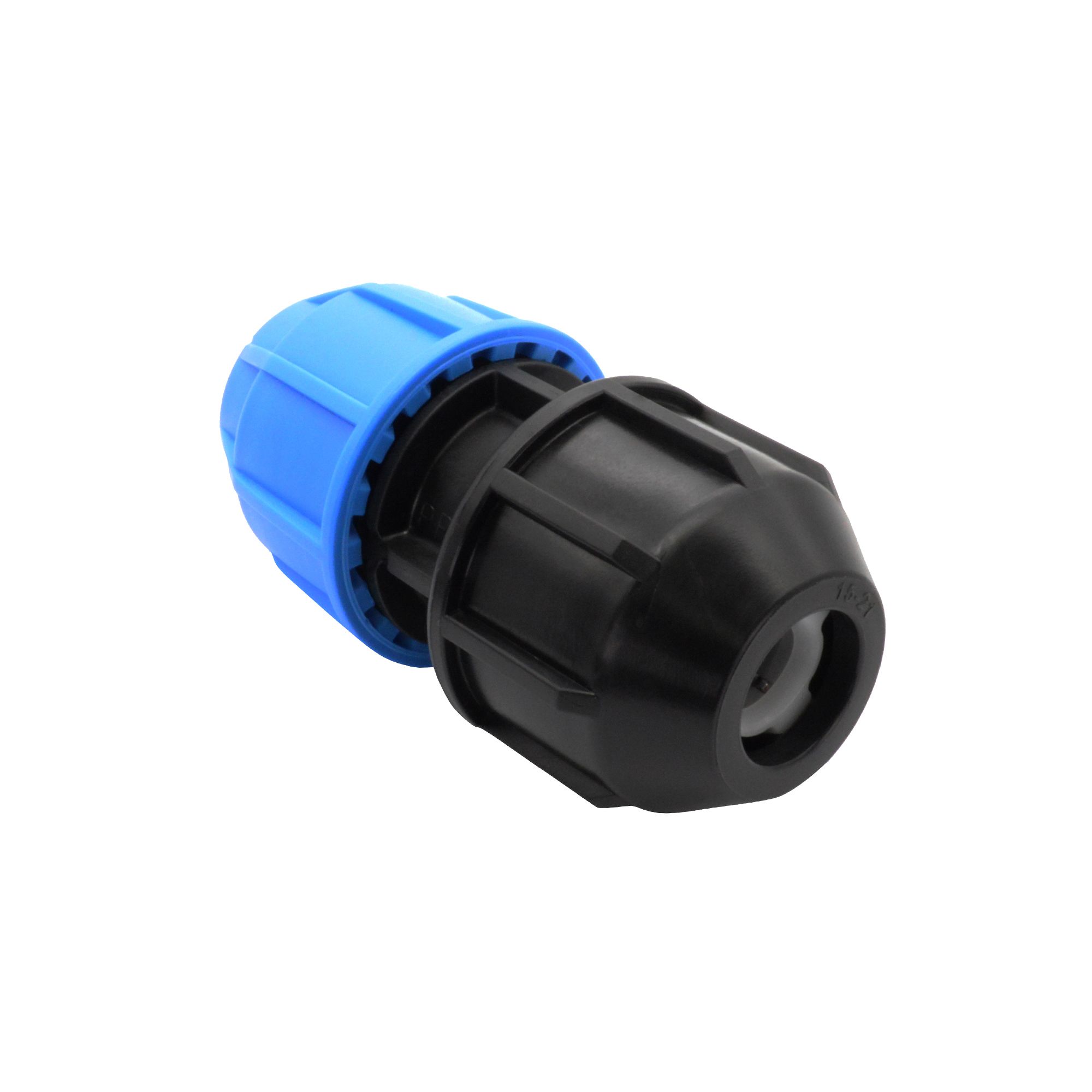 FloPlast Compression Straight Reducing Pipe fitting adaptor (Dia)20mm (Dia)15mm 55.5mm