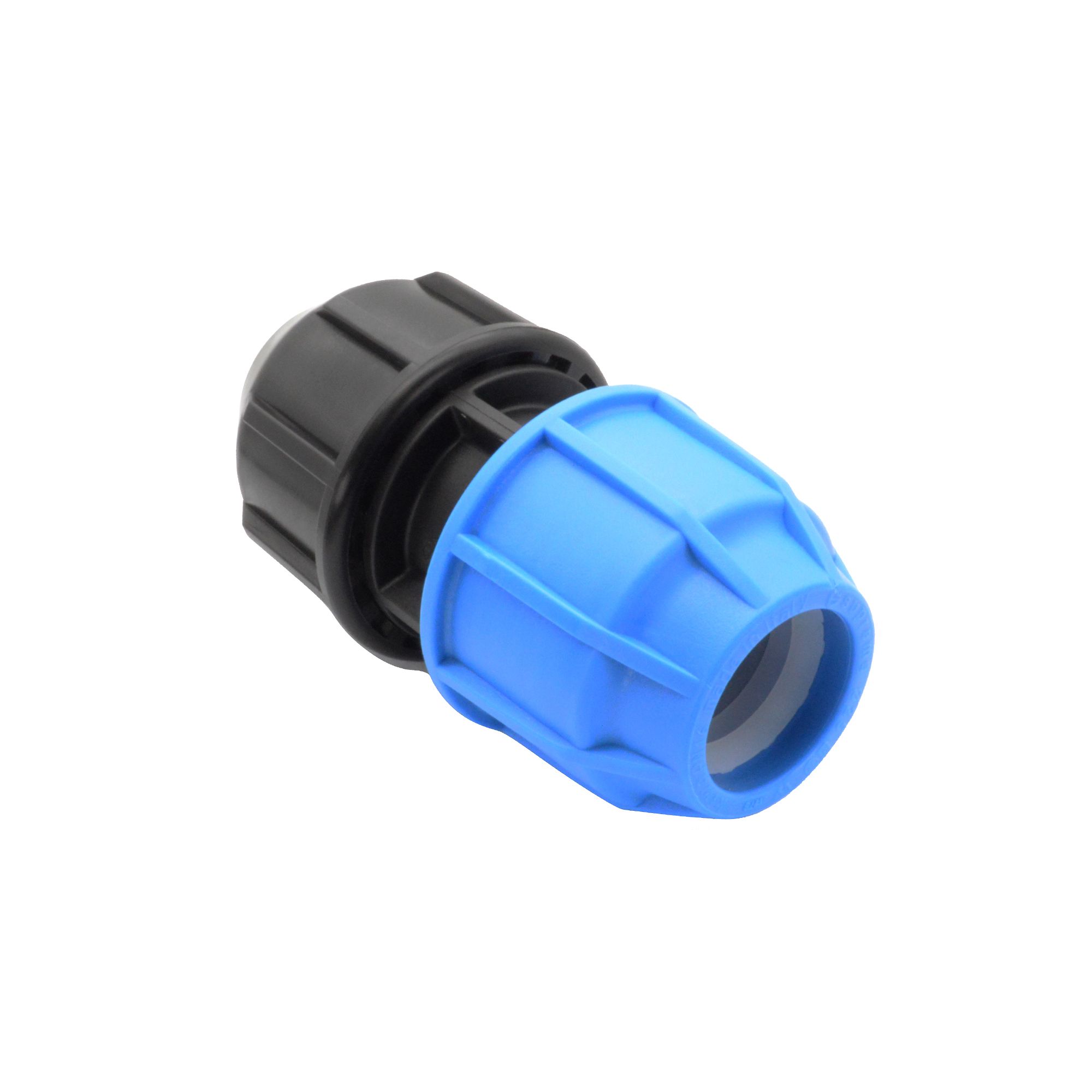 FloPlast Compression Straight Reducing Pipe fitting adaptor (Dia)20mm (Dia)15mm 55.5mm