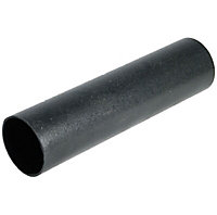 FloPlast Grey Cast iron effect Round Downpipe (L)2.5m (Dia)68mm