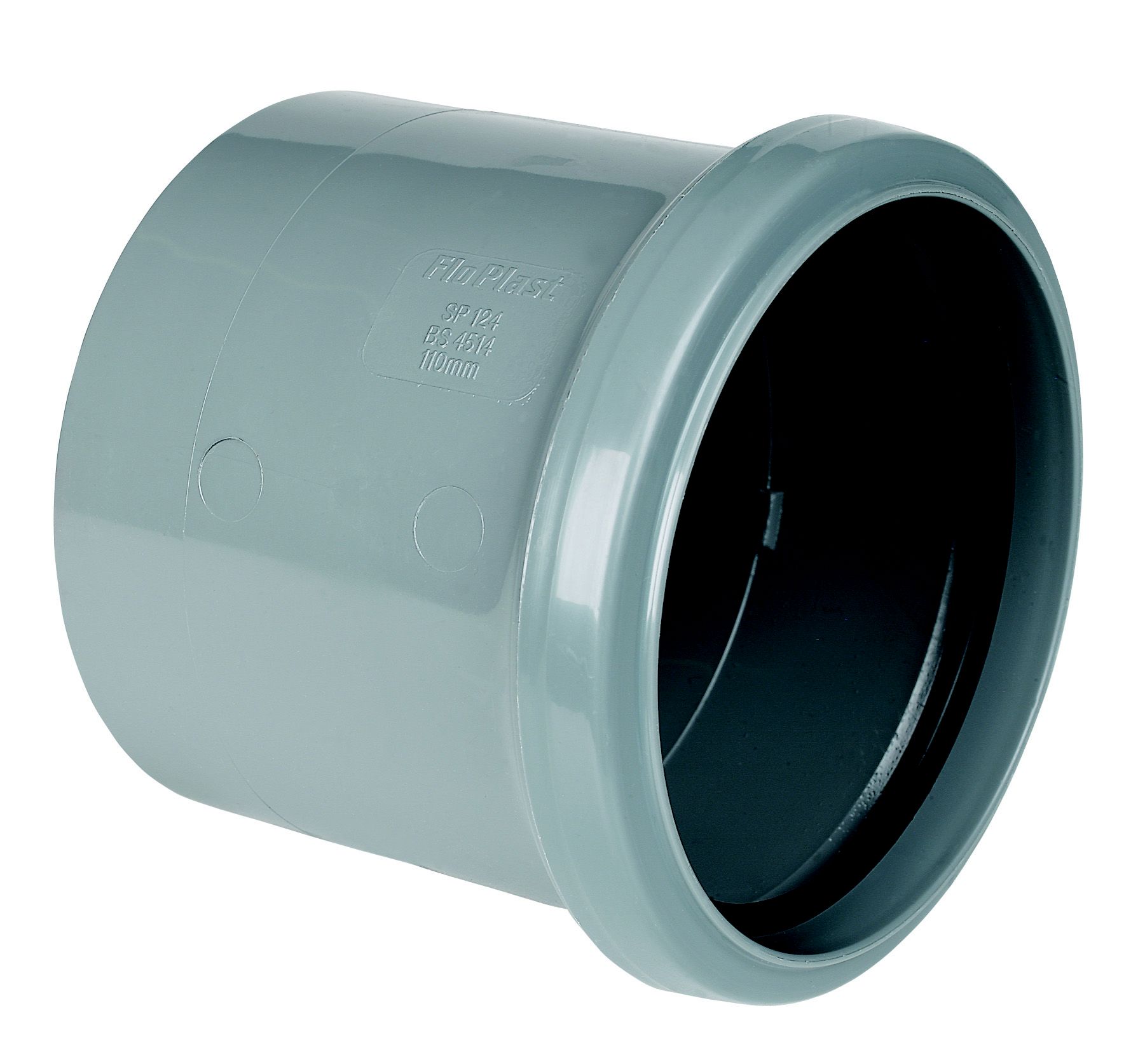 FloPlast Grey Push-fit Underground drainage Coupler (Dia)110mm