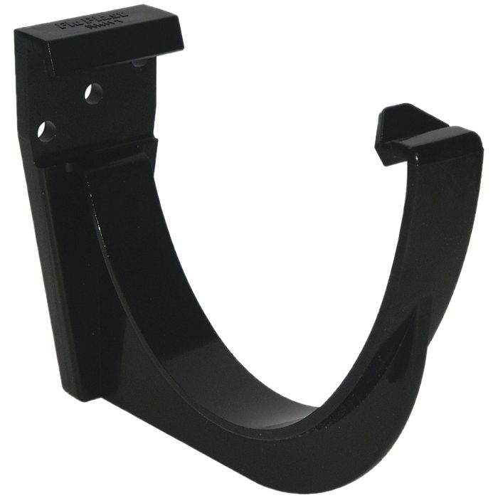 FloPlast Hi-cap Black Half round Fascia Bracket (Dia) 115mm 1