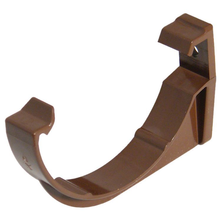 FloPlast Miniflo Brown Half round Fascia Bracket (Dia) 76mm , Pack2