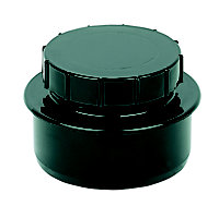 FloPlast Ring seal soil Black Access cap, (Dia)110mm