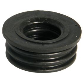 FloPlast Ring seal soil Black Boss adaptor, (Dia)40mm