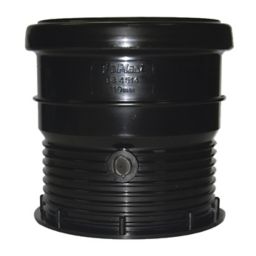 FloPlast Ring seal soil Black Waste pipe connector, (Dia)110mm