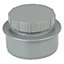 FloPlast Ring seal soil Grey Access cap, (Dia)110mm