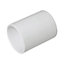 FloPlast Solvent Weld Waste Female Solvent weld Straight Equal Waste pipe Coupler 49mm, Pack of 5