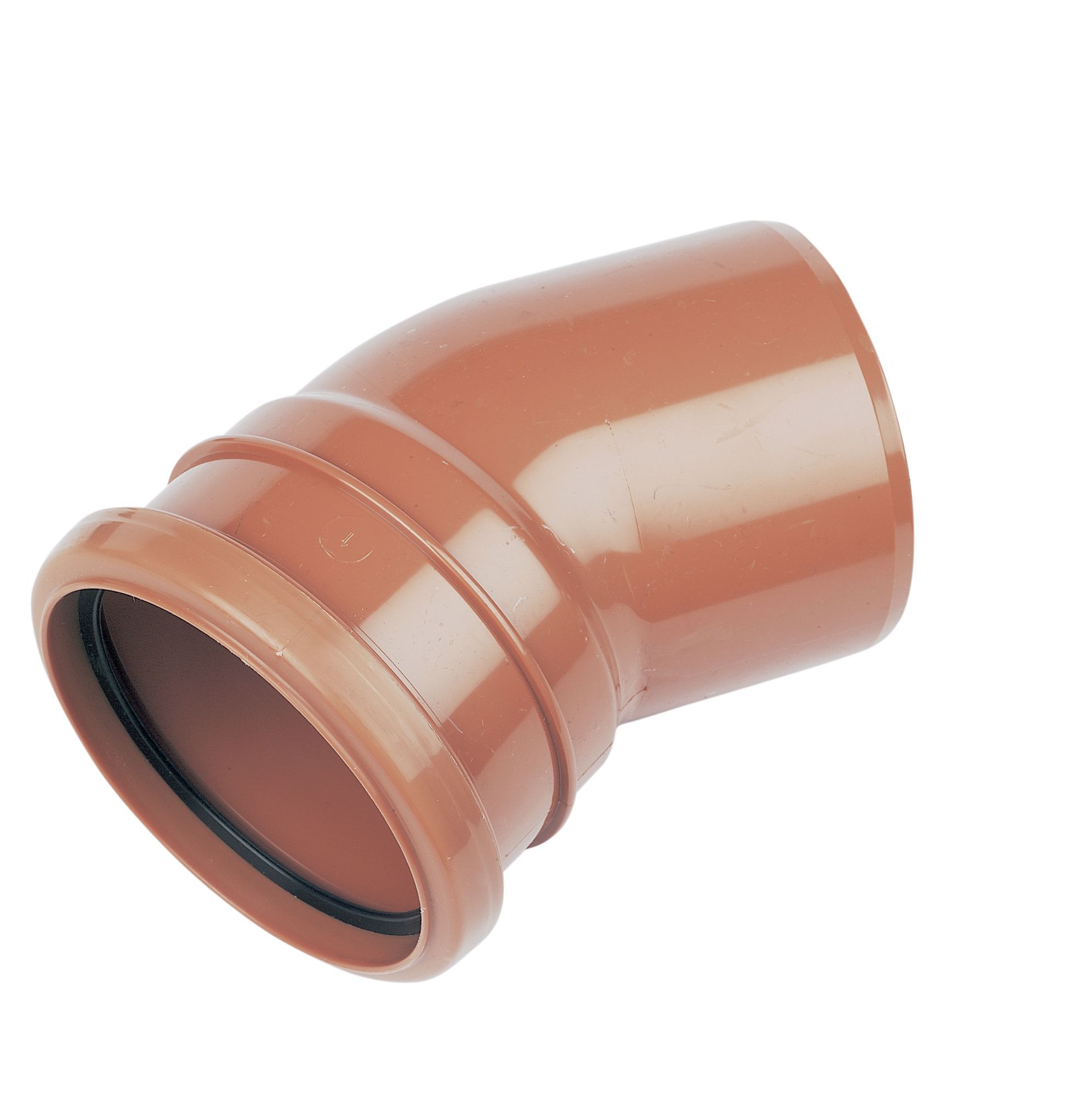 FloPlast Underground drainage Single socket Bend 285117, (Dia)110mm (L)132mm
