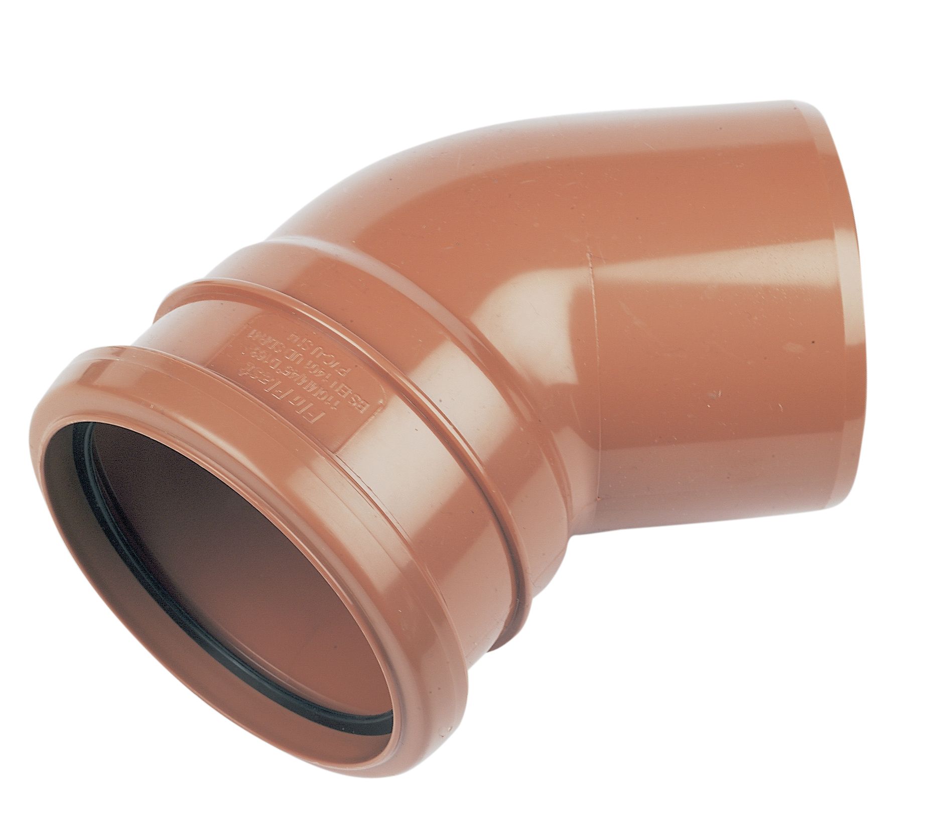 FloPlast Underground drainage Single socket Bend 285121, (Dia)110mm (L)132mm