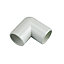 FloPlast White 45° Waste pipe Overflow bend (Dia)21.5mm
