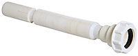 FloPlast White Flexible waste pipe (Dia)32mm