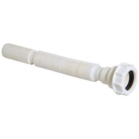 FloPlast White Flexible waste pipe (Dia)32mm