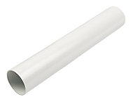 FloPlast White Round Downpipe (L)2.5m (Dia)68mm