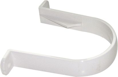 FloPlast White Round Gutter clip (L)113mm (Dia)68mm