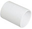 FloPlast White Solvent weld Waste pipe Coupler (Dia)32mm
