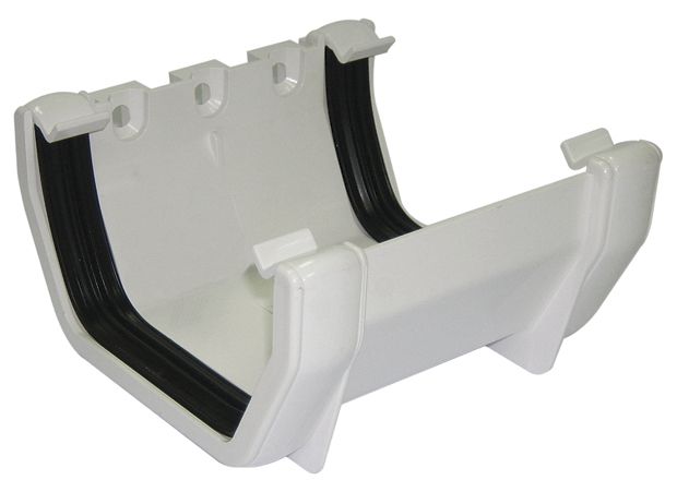 FloPlast White Square Union Bracket (Dia) 114mm 1