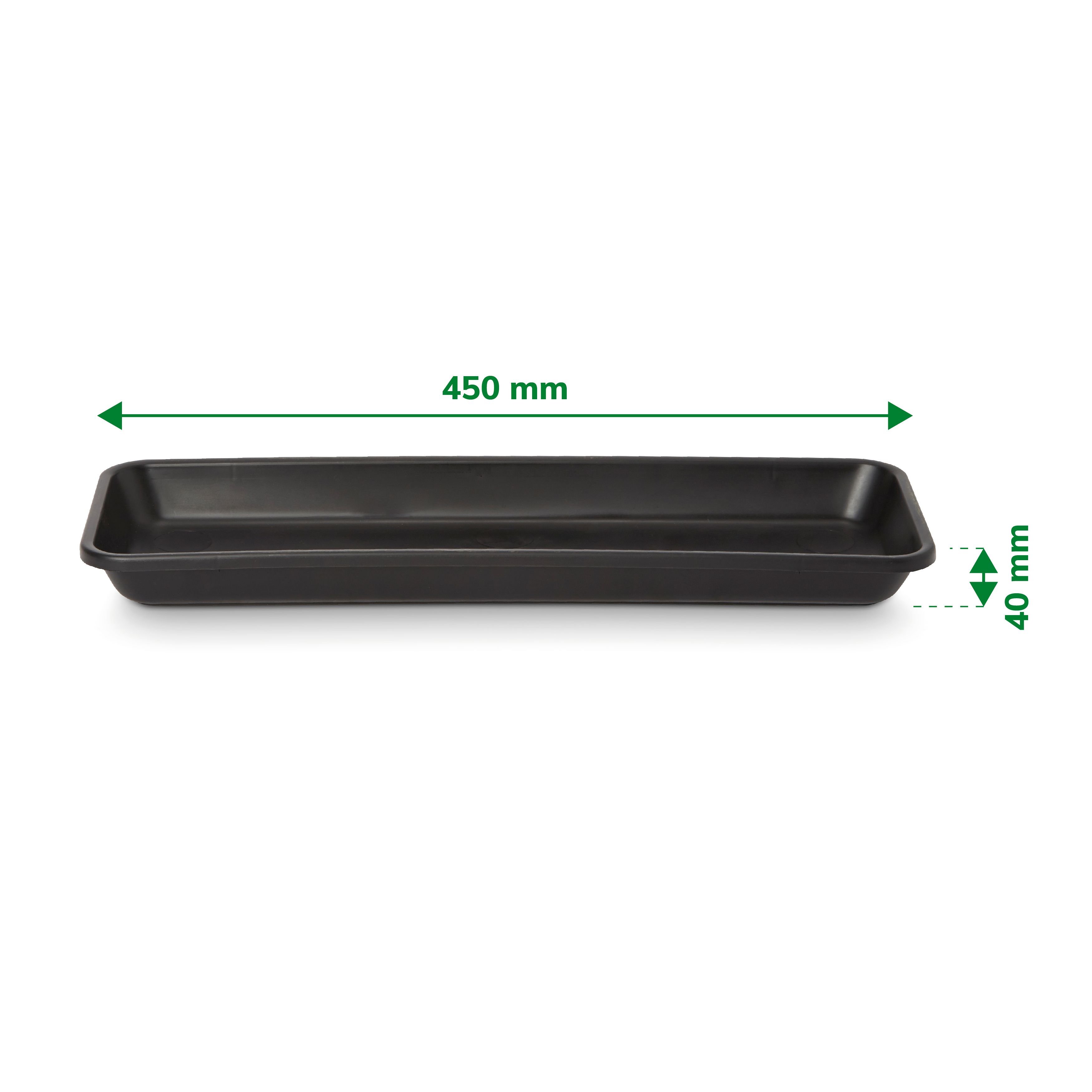 Florus Black 40cm bell trough Saucer